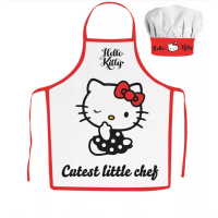 Hello Kitty Kinder Schort & Koksmuts Set - Perfect voor Jonge Chefs
